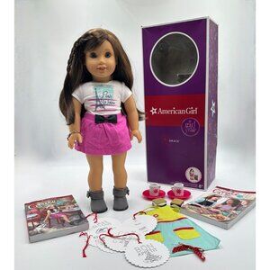 EUC Mint American Girl Doll GOTY Grace Thomas Box Books Accessories Bracelet